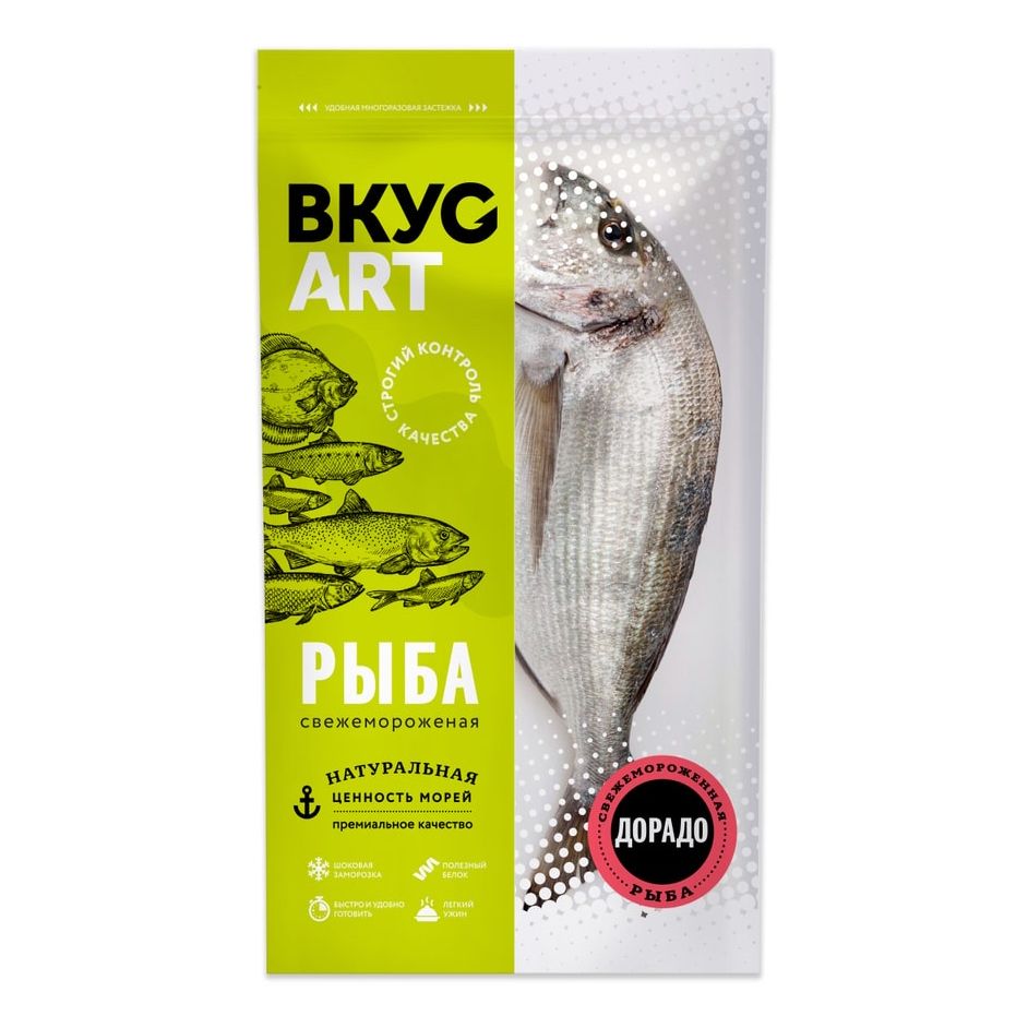 Дорадо Вкус Арт замороженная тушка +-450 г