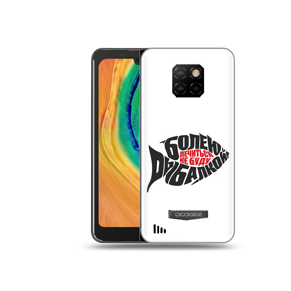 

Чехол MyPads Tocco для Doogee S88 Plus болею рыбалкой, Прозрачный, Tocco