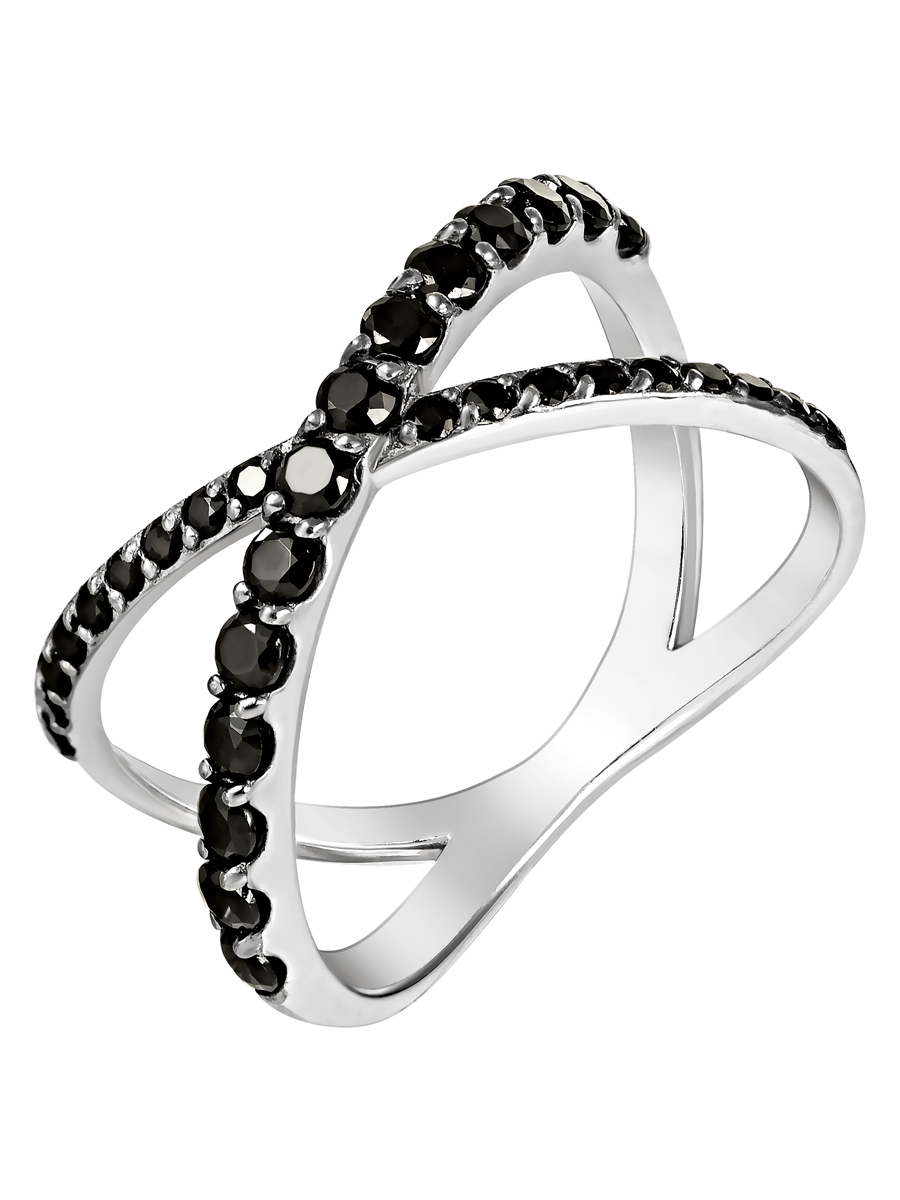 фото Кольцо женское samorodki jewelry 1-08-009-11р из серебра, фианит, р. 16
