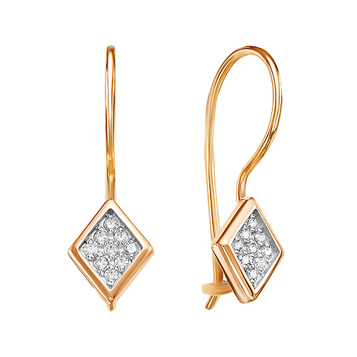 

Серьги детские из золота НАШЕ ЗОЛОТО 2И121416 фианит, 2И121416