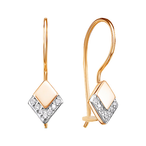 

Серьги детские из золота НАШЕ ЗОЛОТО 2И121417 фианит, 2И121417