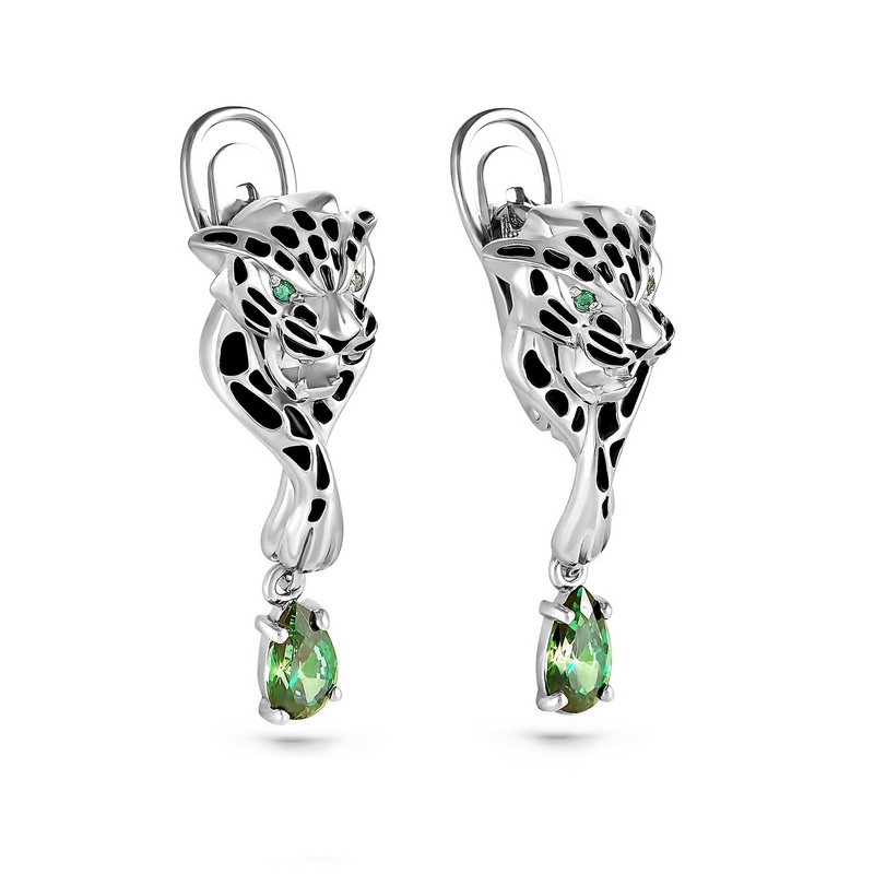 

Серьги женские из серебра НАШЕ ЗОЛОТО 9К12-134С swarovski, 9К12-134С