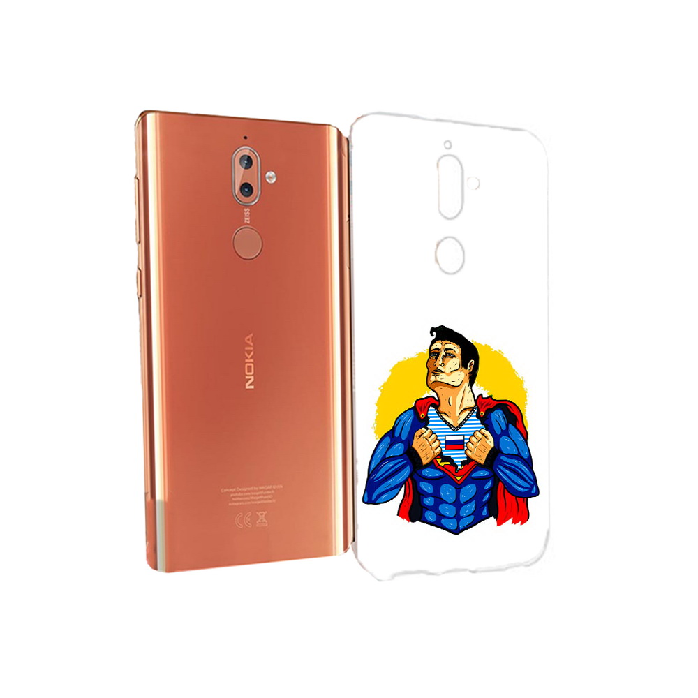 

Чехол MyPads Tocco для Nokia 9 русский супермен (PT126479.94.591), Прозрачный, Tocco