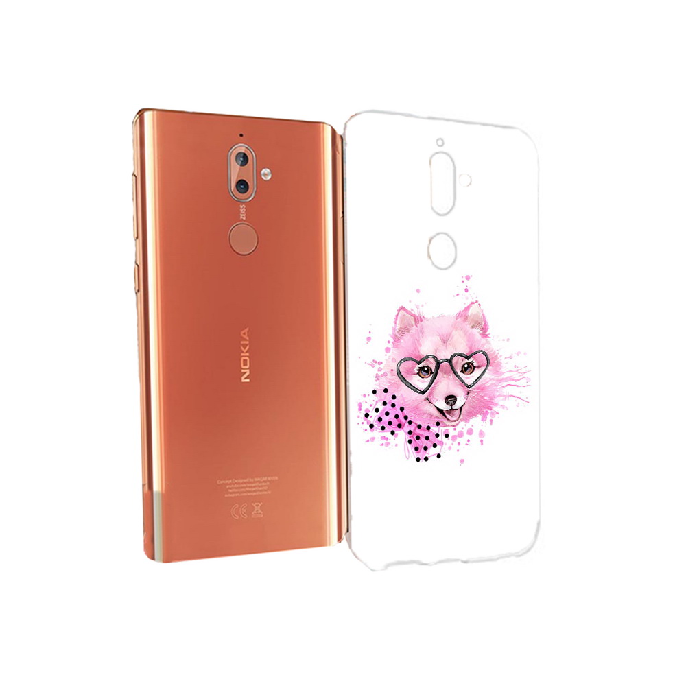 

Чехол MyPads Tocco для Nokia 9 розовый волченок (PT126479.94.585), Прозрачный, Tocco