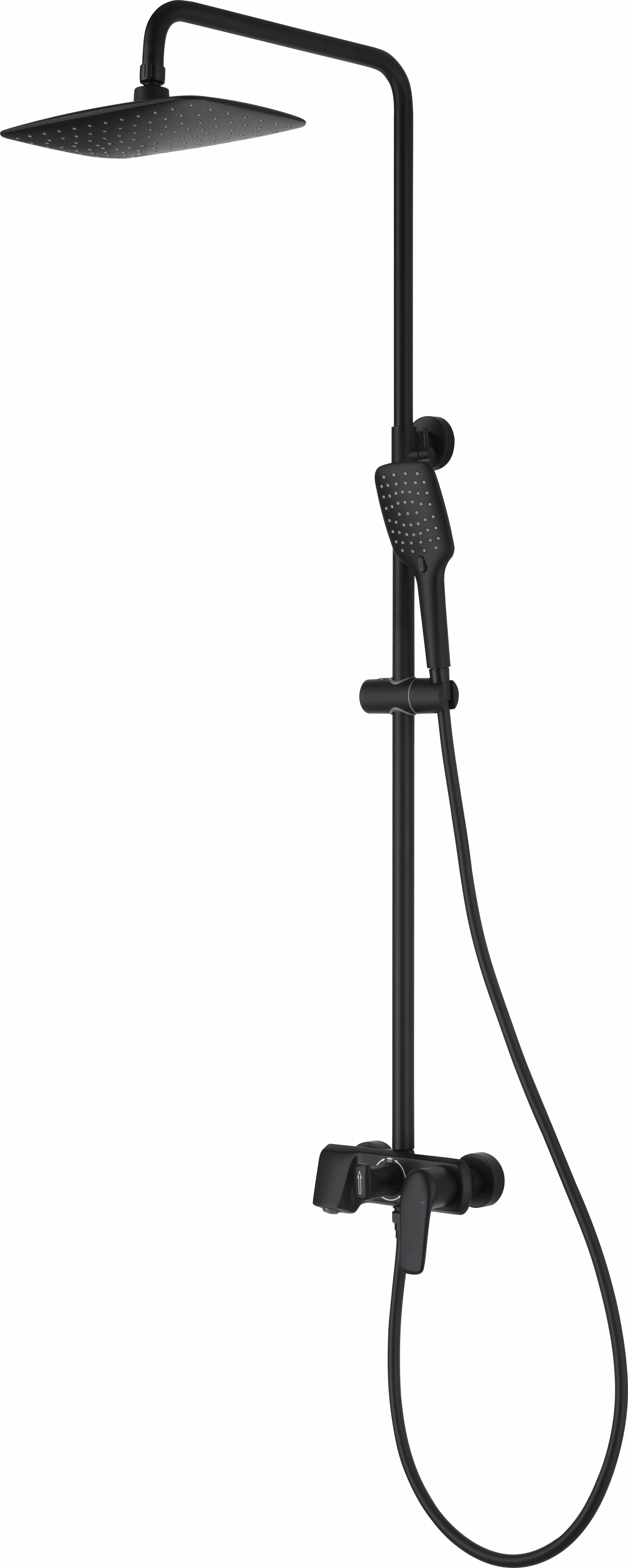 фото Душевая система rush nevis ne1735-40black