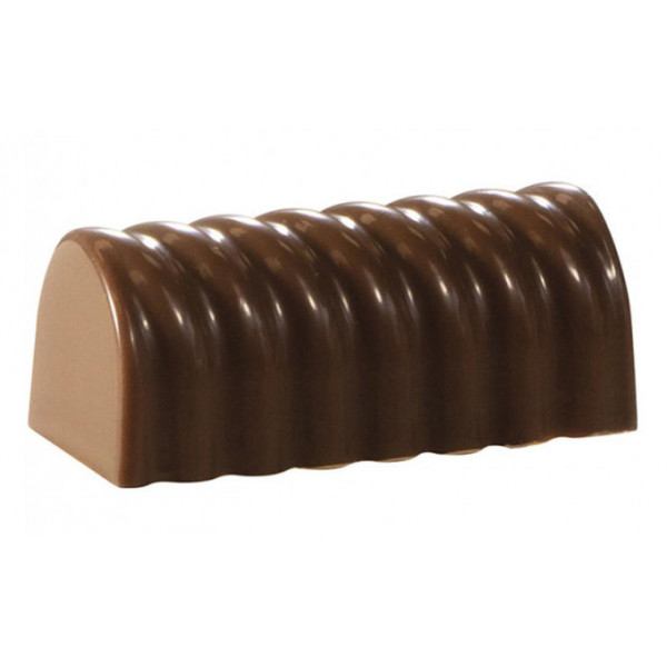фото Форма для шоколадных конфет пралине твист (h 19 мм, поликарбонат, яч 25, 39.5 мм, 16 мм) ш martellato