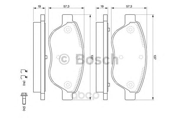 

Тормозные колодки Bosch 0986494074