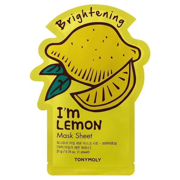 Маска для лица TONY MOLY I'm Lemon тканевая, осветляющая 21 г