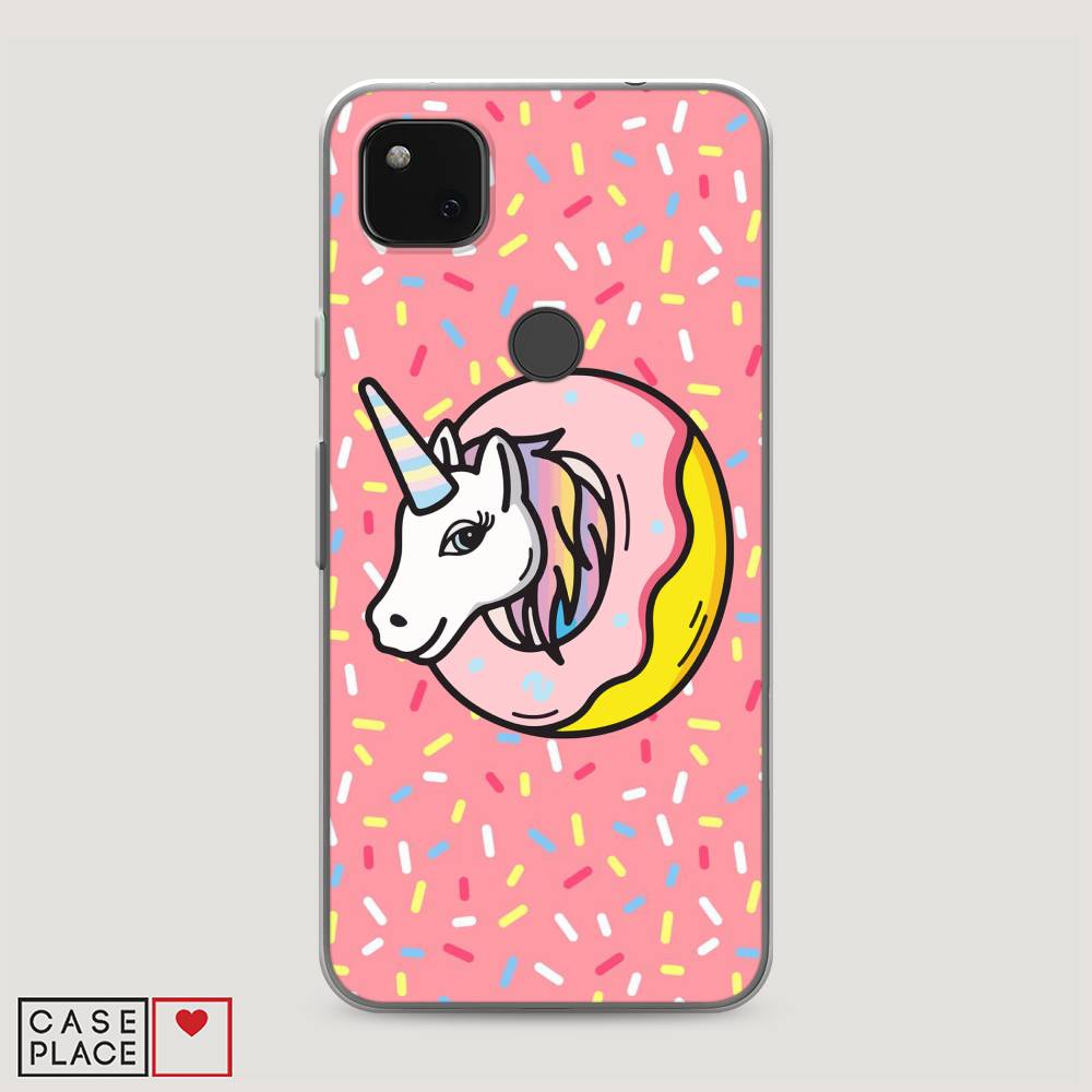 

Чехол Awog на Google Pixel 4A "Единорог в пончике", Разноцветный, 270650-2