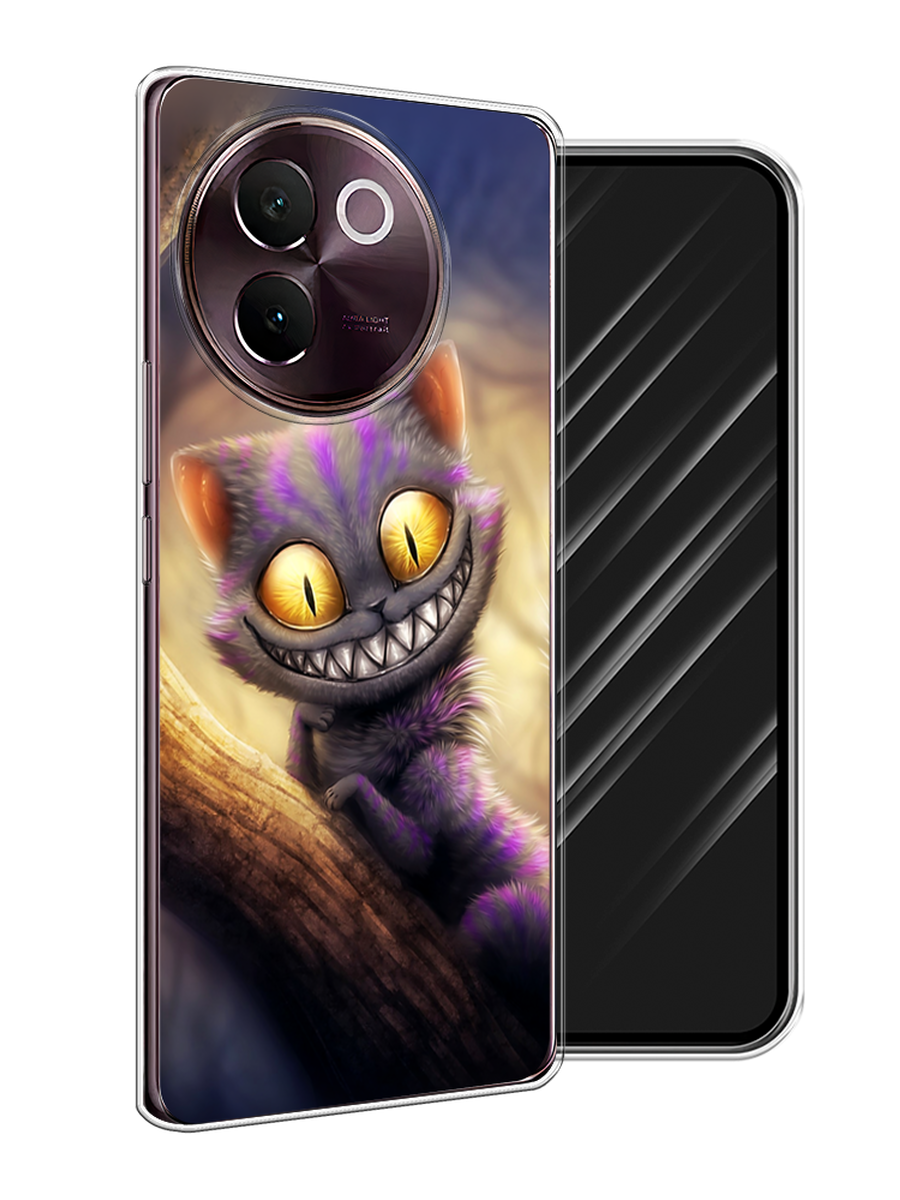 

Чехол Awog на Vivo V30e "Cheshire Cat", Фиолетовый;желтый, 2610550-1