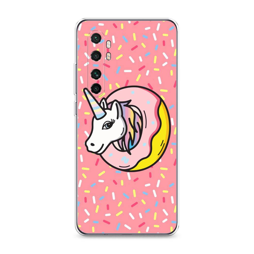 

Чехол Awog на Xiaomi Mi Note 10 lite "Единорог в пончике", Разноцветный, 38450-2
