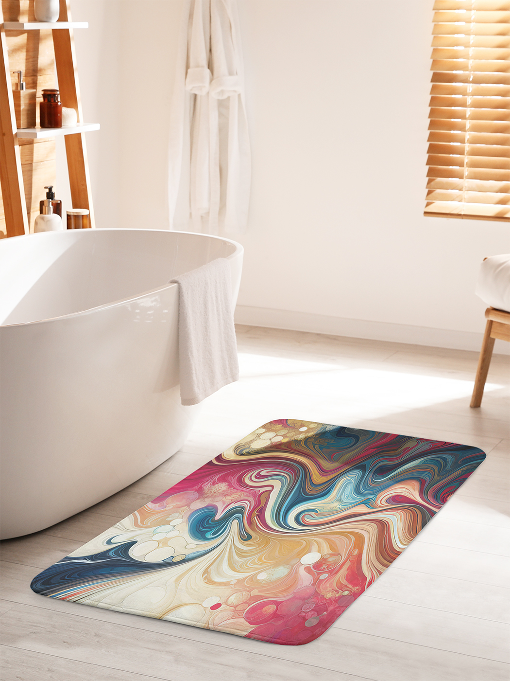 

Коврик для ванной туалета душа JoyArty "Яркая абстракция", bath_sd3389_60x100