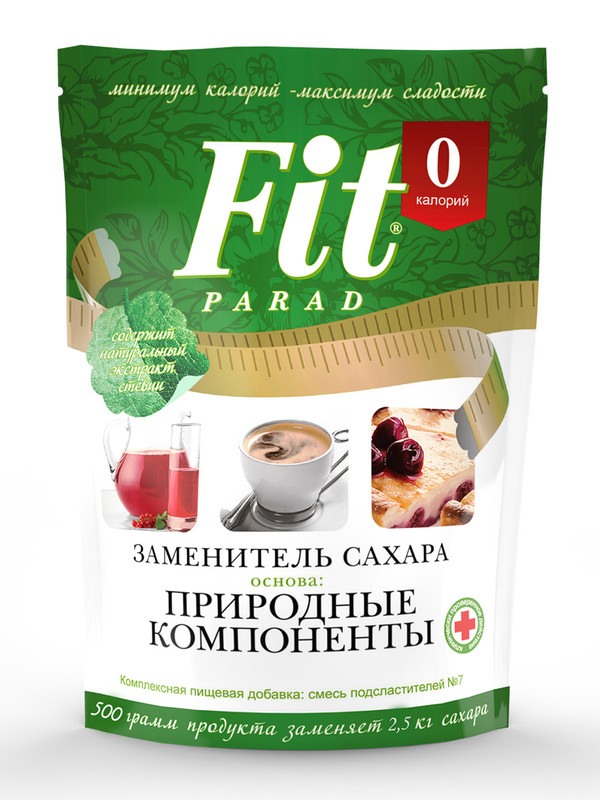 

Сахарозаменитель Fit Parad ФитПарад №7 дой-пак 1000 г.