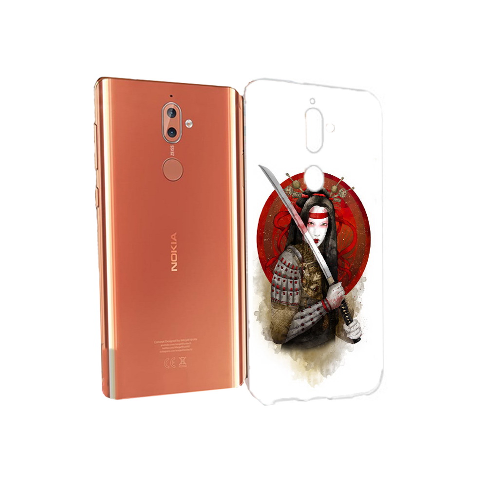 

Чехол MyPads Tocco для Nokia 9 рисованная девушка с катаной (PT126479.94.580), Прозрачный, Tocco