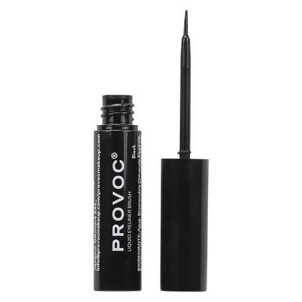 Подводка для глаз Provoc Liquid Eyeliner Brush с ультратонкой кистью тон Черный 12 г