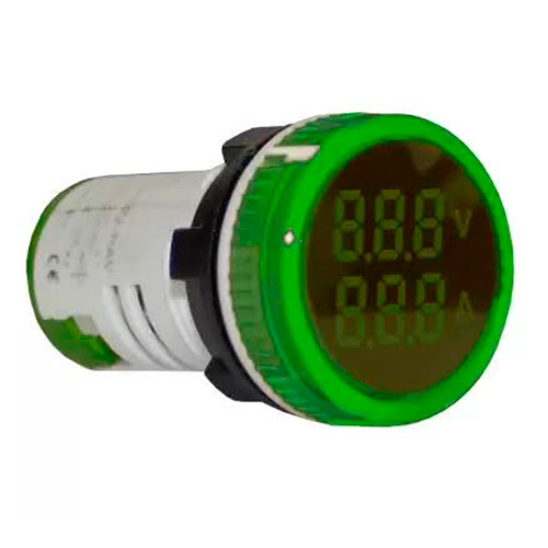 Индикатор значения напряжения и тока AD22-RAV зеленый Энергия реле напряжения и тока ekf proxima mrva с дисплеем 63a sq mrva 63a