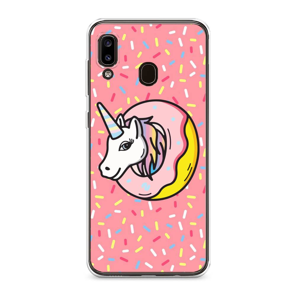 

Чехол Awog на Samsung Galaxy A30 "Единорог в пончике", Разноцветный, 27550-2