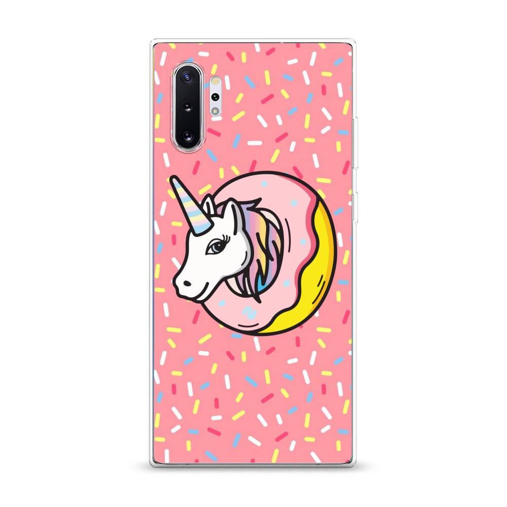 

Чехол Awog на Samsung Galaxy Note 10 + "Единорог в пончике", Разноцветный, 28550-2