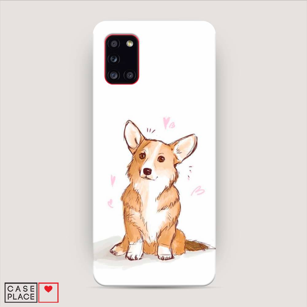 

Пластиковый чехол "Корги любовь" на Samsung Galaxy A31, 2100320-1