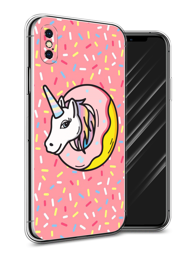 

Чехол Awog на Apple iPhone XS Max (10S Max) / Айфон XS Max (10S Max) "Единорог в пончике", Разноцветный, 11950-2
