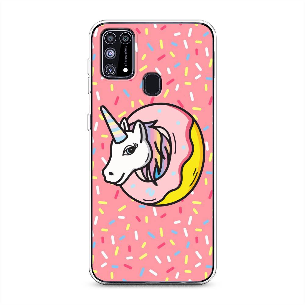 

Чехол Awog на Samsung Galaxy M31 / Самсунг M31 "Единорог в пончике", Разноцветный, 2100750-2