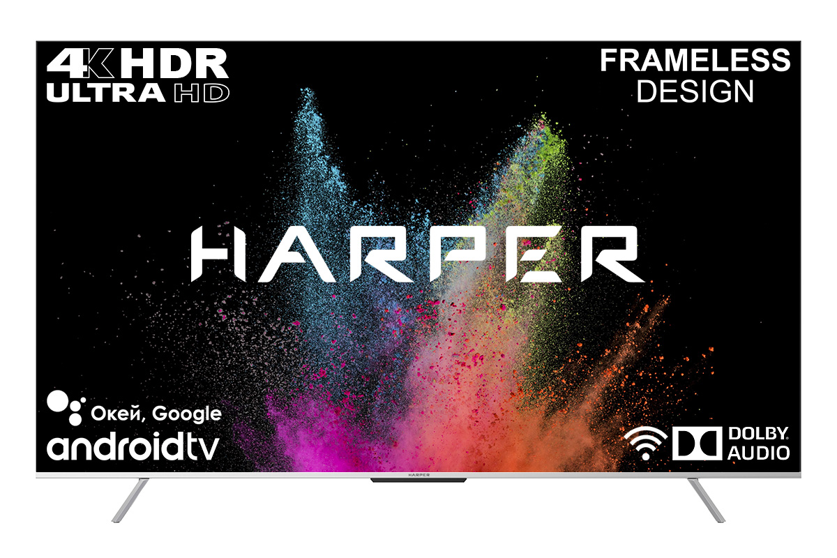 фото Ips телевизор 4k uhd harper 75u770ts