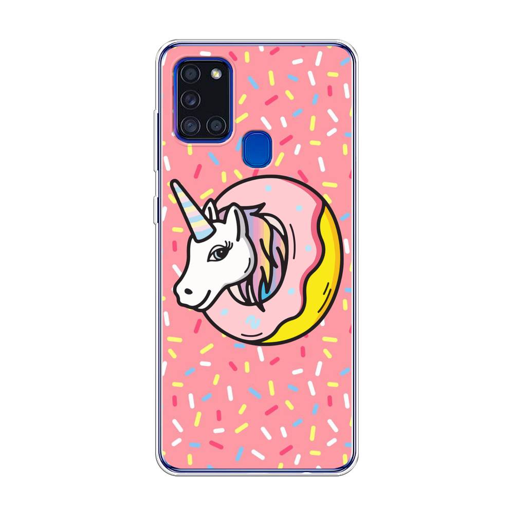 

Чехол Awog на Samsung Galaxy A21s / Самсунг A21s "Единорог в пончике", Разноцветный, 2100250-2