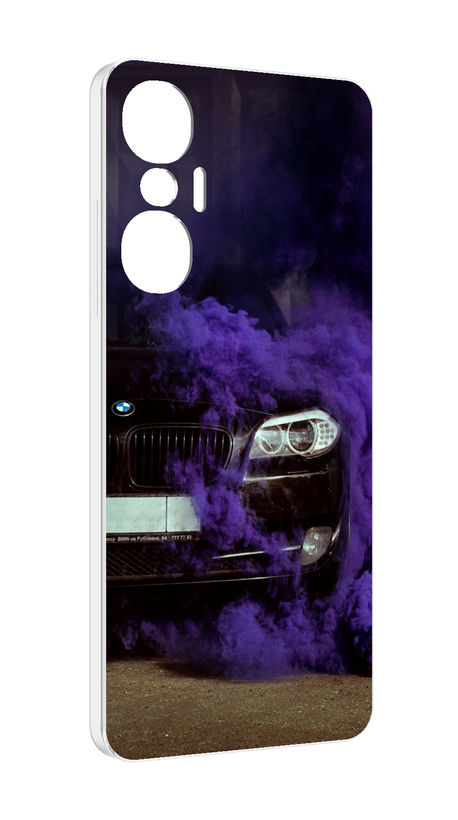 

Чехол MyPads бмв-с-фиолетовым-дымом мужской для Infinix Hot 20S противоударный, Tocco