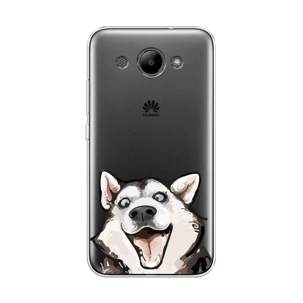

Чехол Awog "Радостный хаски" для Huawei Y3 2018, 65850-1