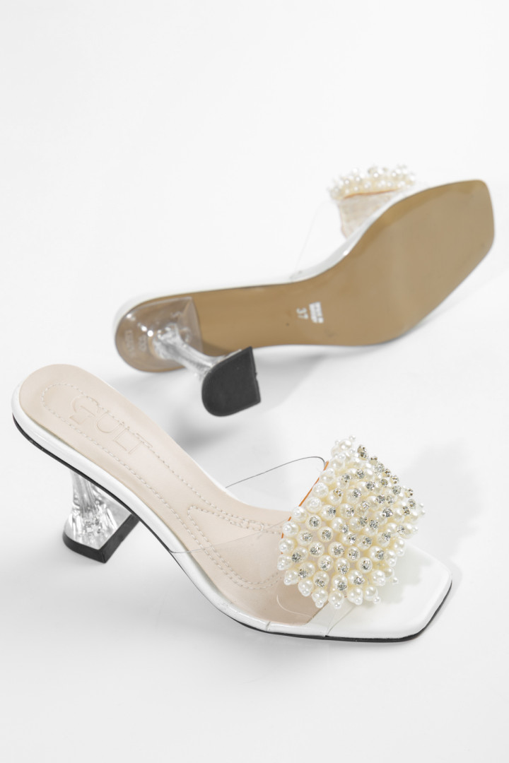 

Шлепанцы женские Lio Shoes LioS-WBVHS5RWMP белые 37 EU (доставка из-за рубежа), LioS-WBVHS5RWMP