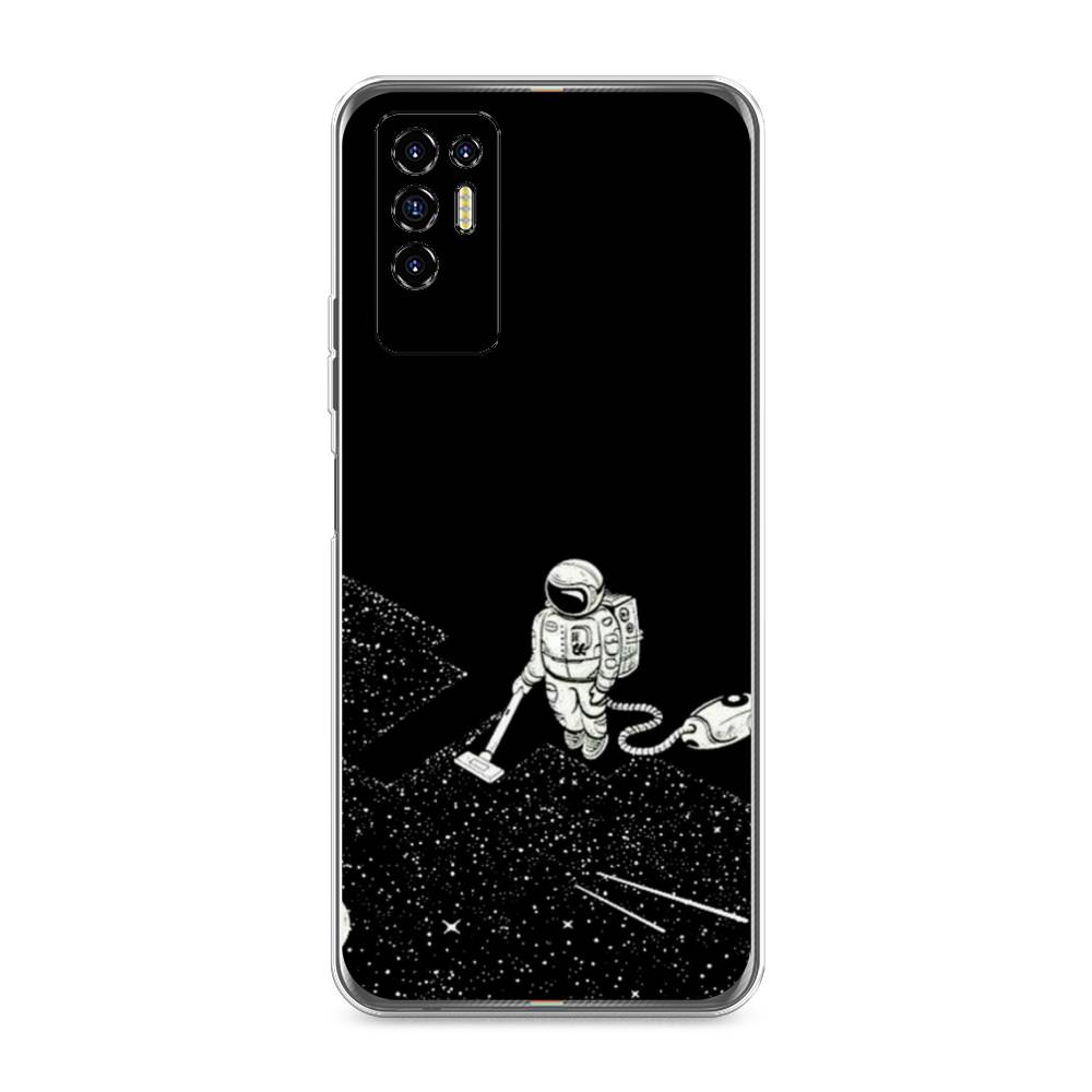 фото Чехол awog "космонавт с пылесосом" для tecno pova 2