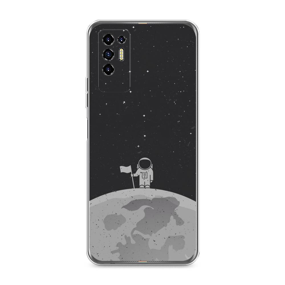 

Чехол Awog на Tecno Pova 2 "Первый на Луне", Разноцветный, 300550-4
