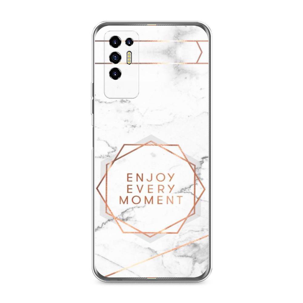 

Чехол Awog на Tecno Pova 2 "Enjoy every moment мрамор", Разноцветный, 300550-7