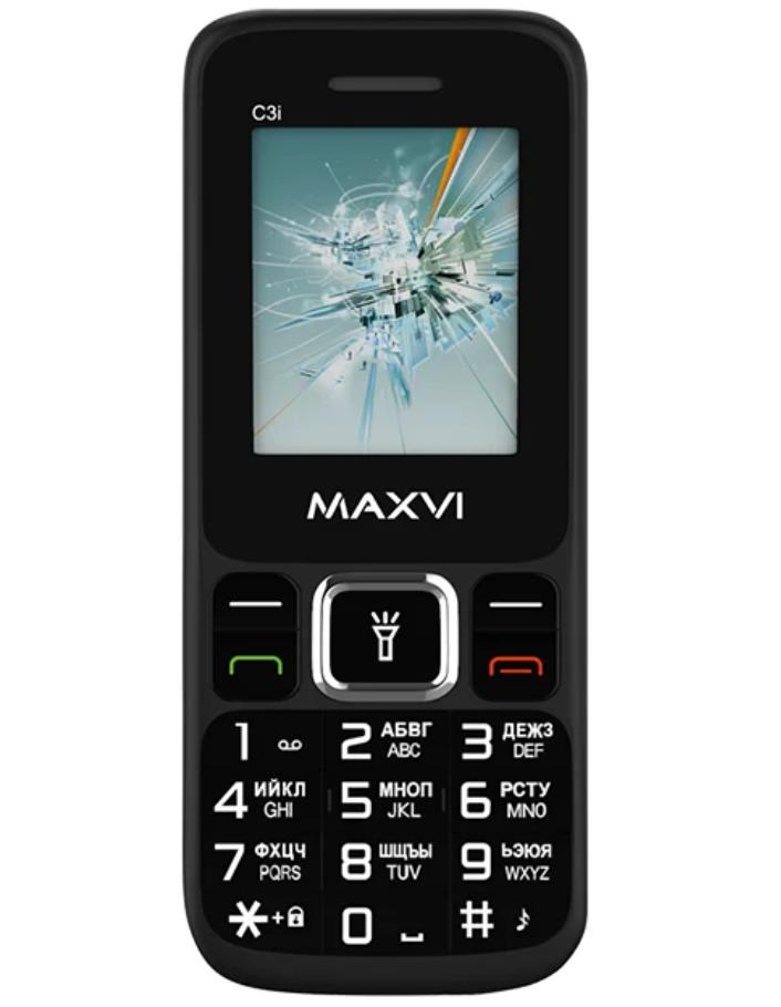 

Телефон MAXVI C3i (Без З/У), черный
