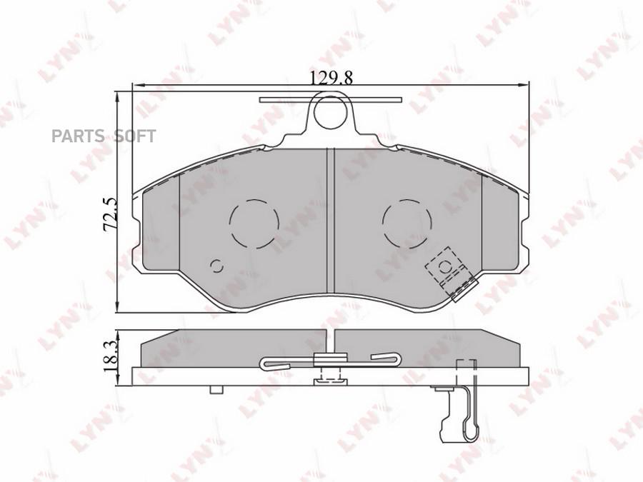 

Тормозные колодки LYNXauto дисковые BD3604