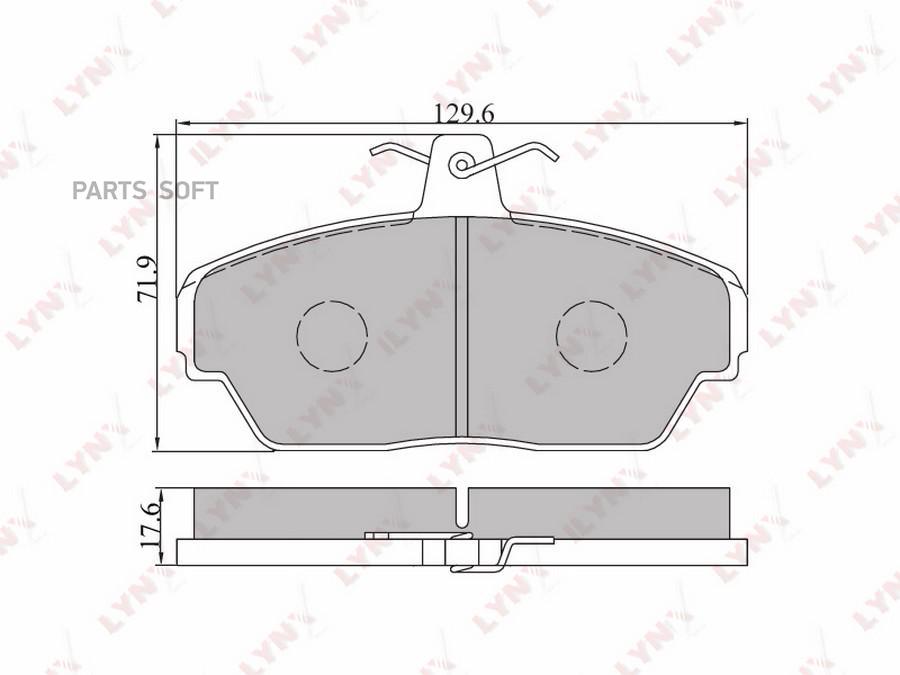 

Тормозные колодки LYNXauto дисковые BD4604