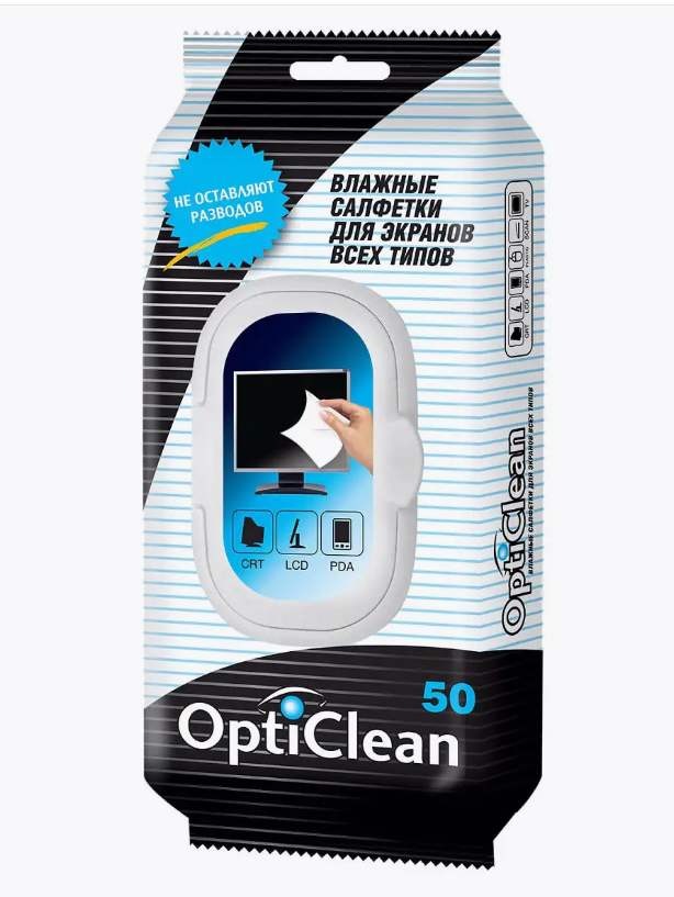 Салфетка для экранов OptiClean 50 шт 100066244897