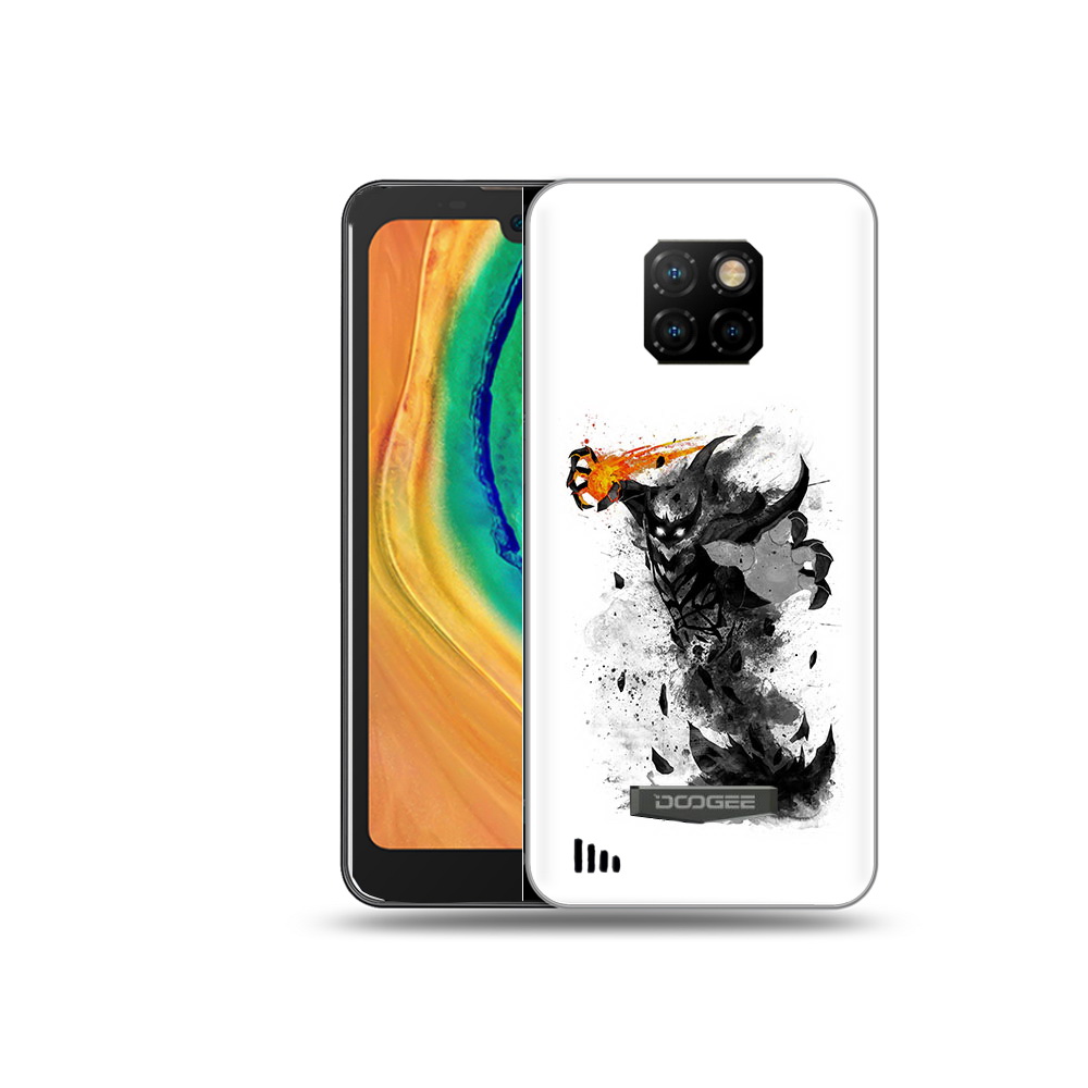 

Чехол MyPads Tocco для Doogee S88 Plus nevermore черно белый, Прозрачный, Tocco