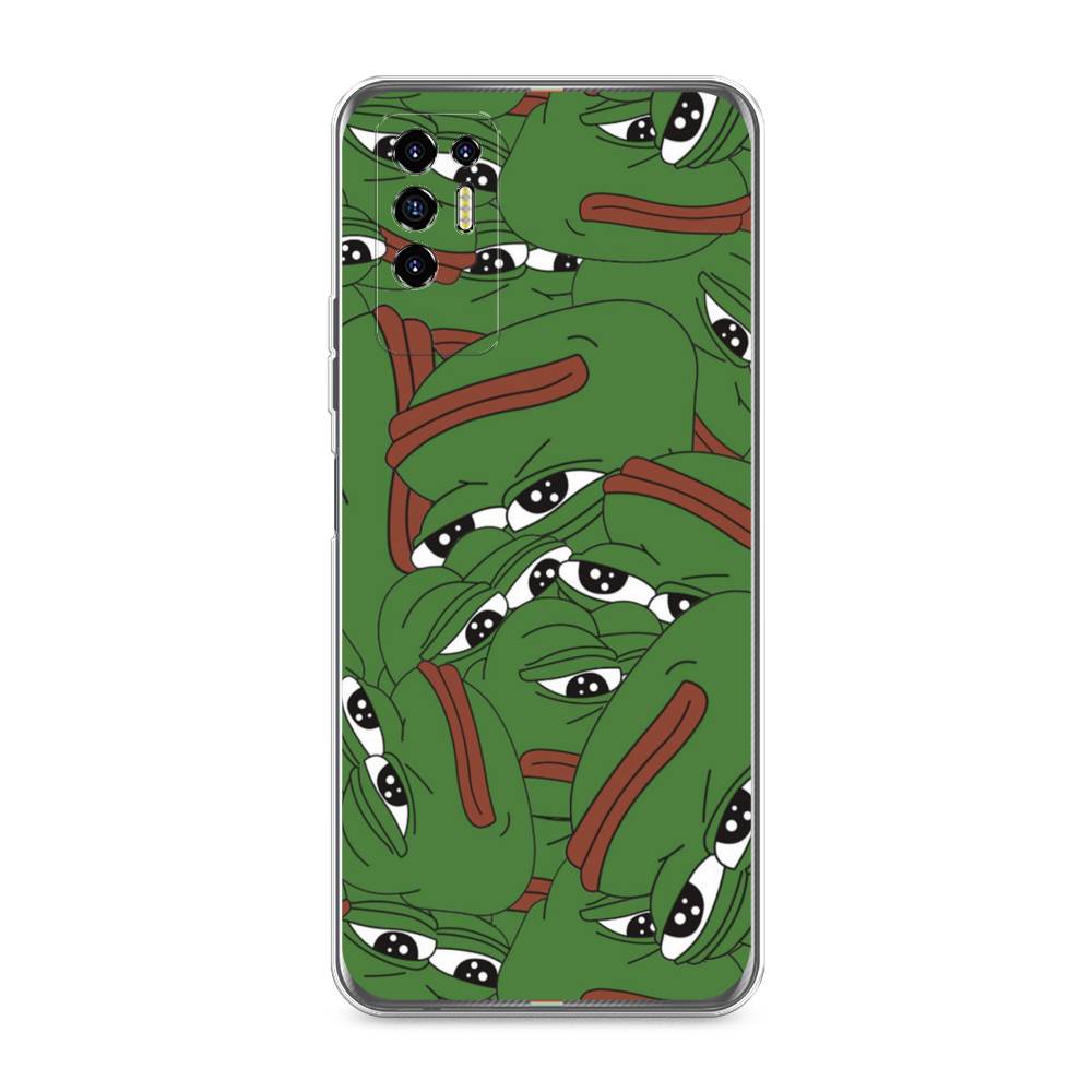 

Чехол Awog на Tecno Pova 2 "Печальный frog", Разноцветный, 300550-9