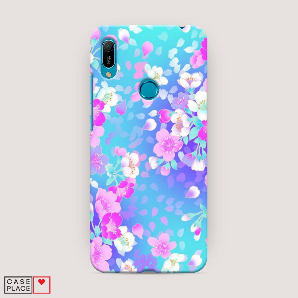фото Чехол awog "яблоневые цветы" для huawei y6 2019