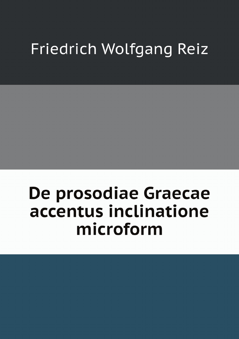 

De prosodiae Graecae accentus inclinatione microform