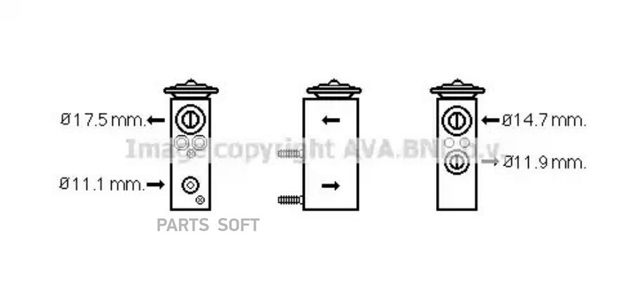 AVA Клапан расширительный системы кондиционирования 5976₽