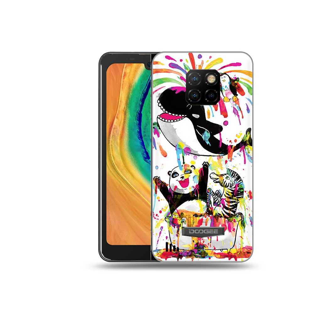 

Чехол MyPads Tocco для Doogee S88 Plus Хиппи кит, Прозрачный, Tocco
