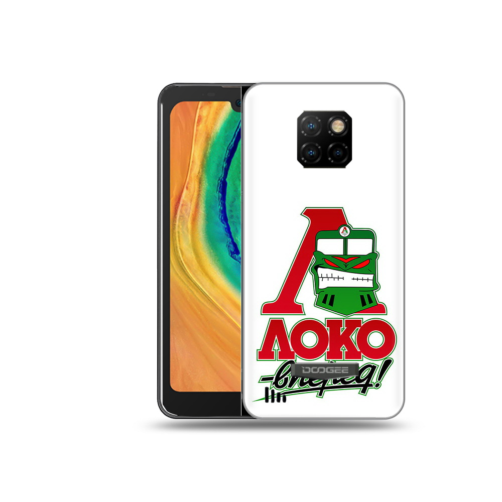 

Чехол MyPads Tocco для Doogee S88 Plus ФК локо вперед, Прозрачный, Tocco