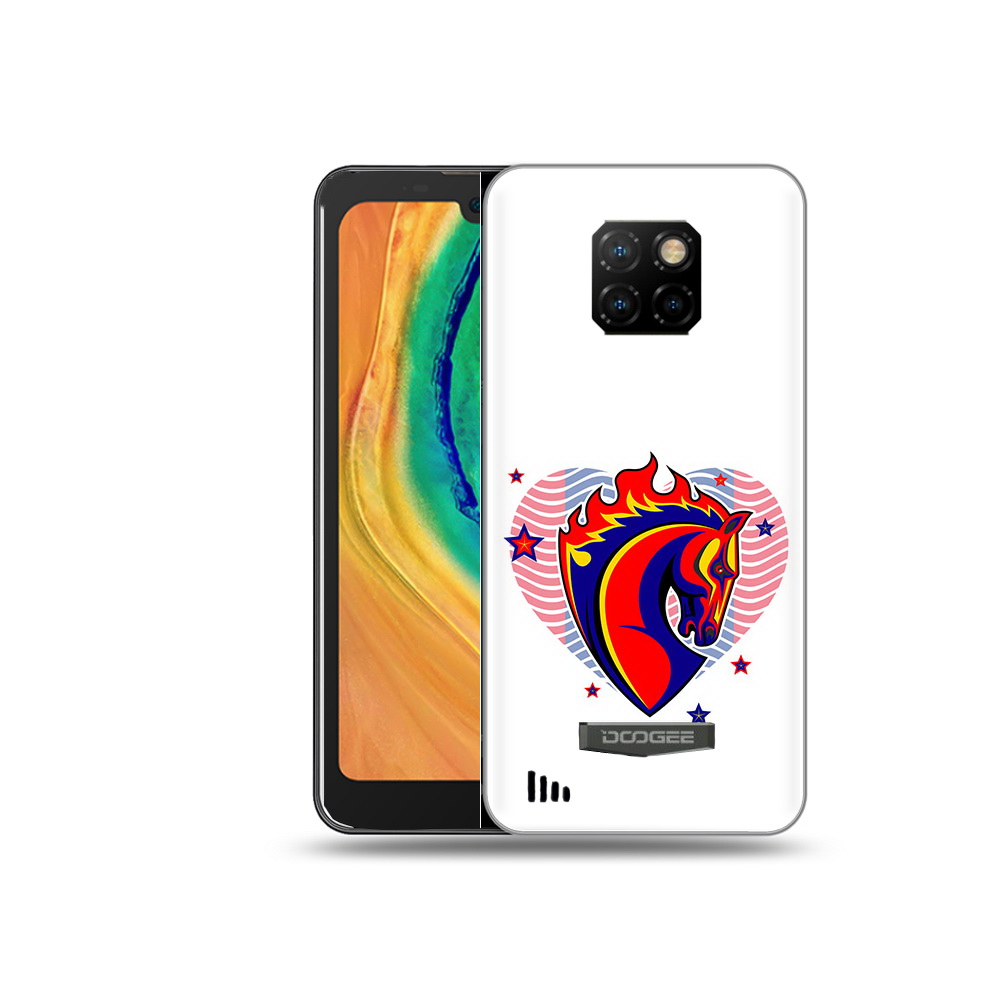 

Чехол MyPads Tocco для Doogee S88 Plus ФК ЦСЛ Лошадь, Прозрачный, Tocco