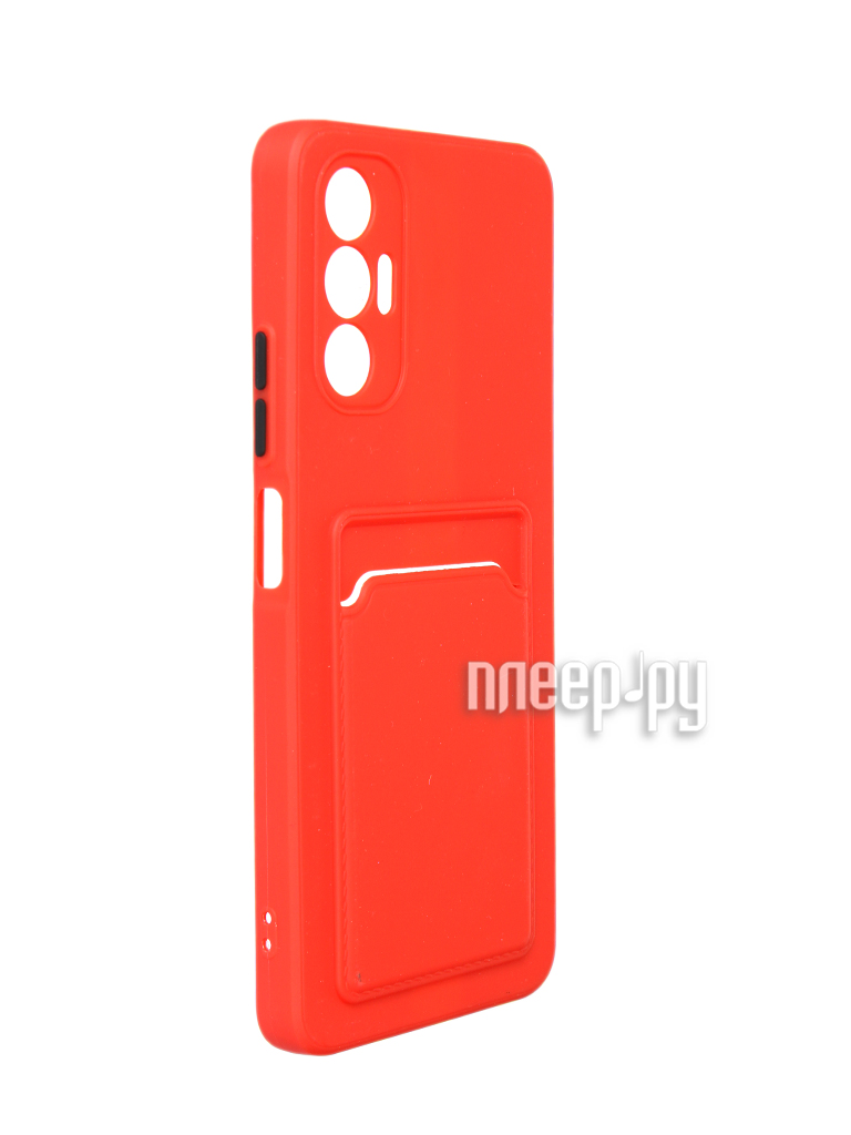 фото Чехол neypo для tecno pova 3 poket matte silicone red npm55782