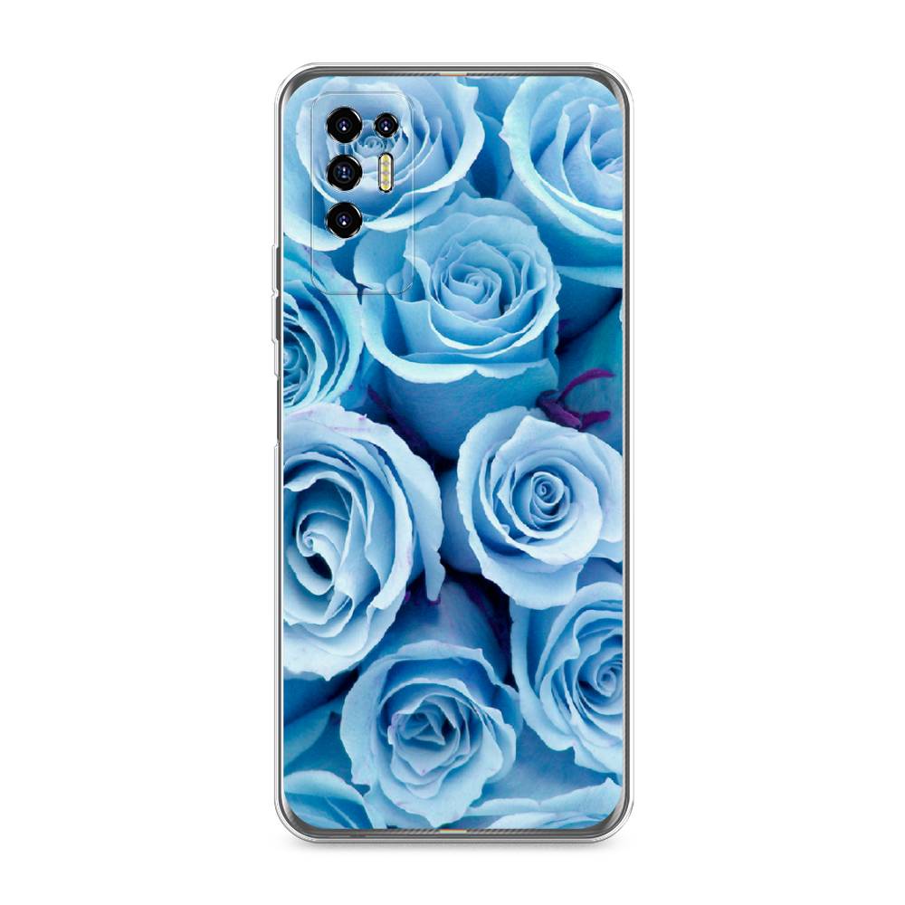 

Чехол Awog на Tecno Pova 2 "Лазурные розы", Разноцветный, 300550-8