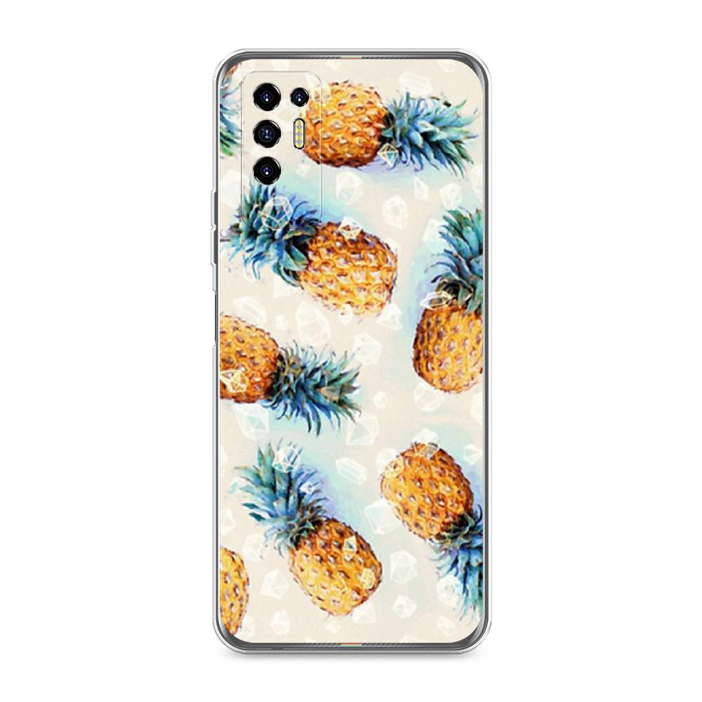 

Чехол Awog на Tecno Pova 2 "Ананасы", Разноцветный, 300550-3