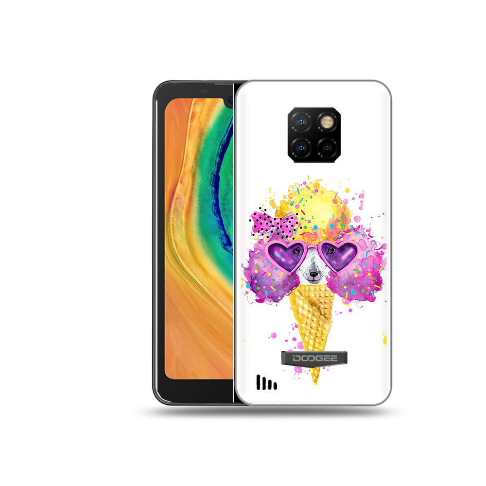 

Чехол MyPads Tocco для Doogee S88 Plus Рожок, Прозрачный, Tocco