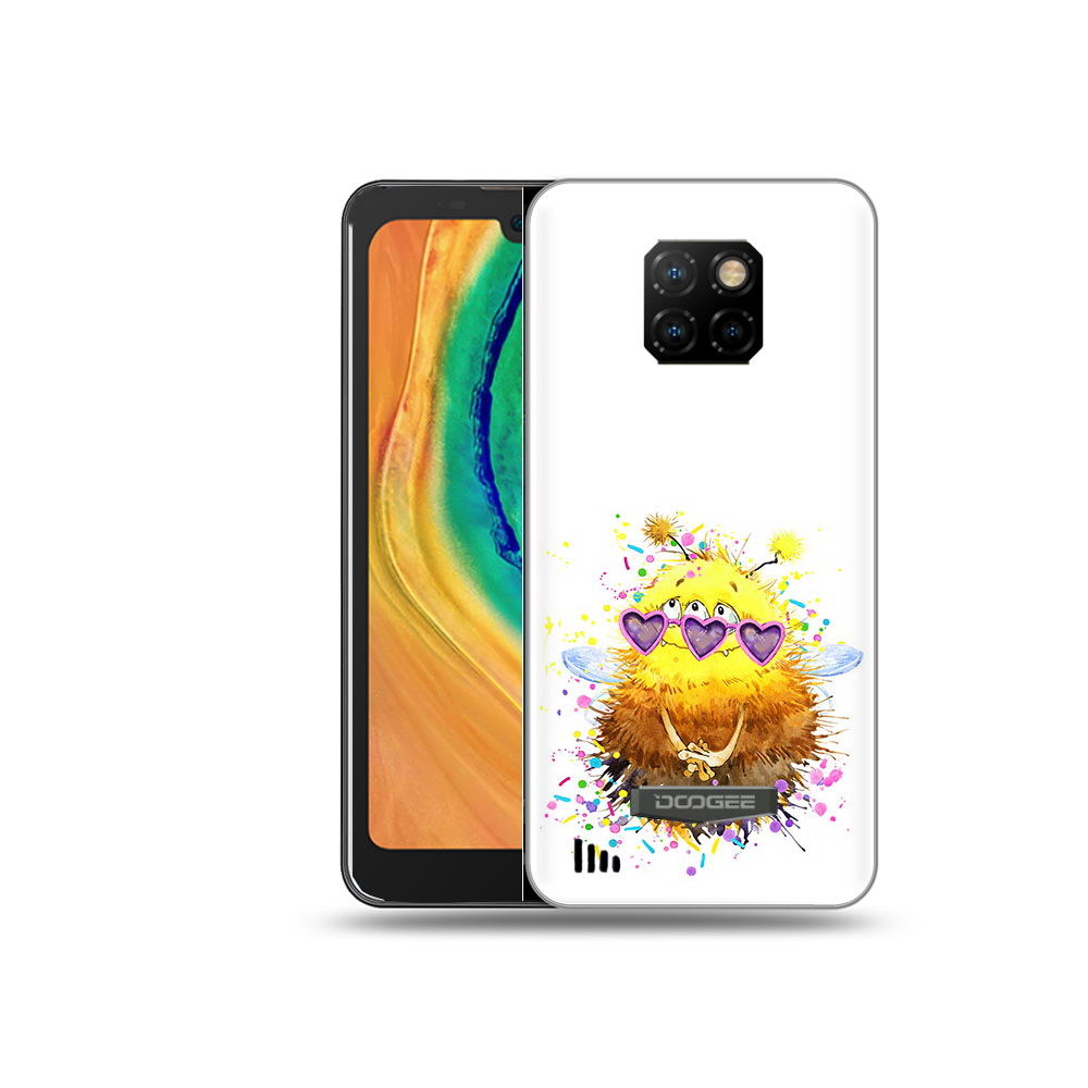 

Чехол MyPads Tocco для Doogee S88 Plus Пушитый шмель, Прозрачный, Tocco